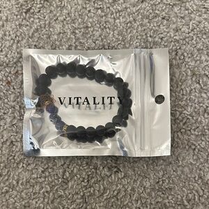 Vitality Black Stone Oil Diffuser Bracelet